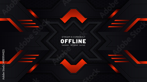 Dark Theme Offline Background Design