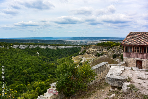 Chufut-Kale, medieval cave settlement in Crimea photo