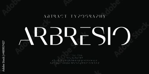 Abstract modern urban alphabet fonts. Typography sport, simple, technology, fashion, digital, future creative logo font. vector illustration