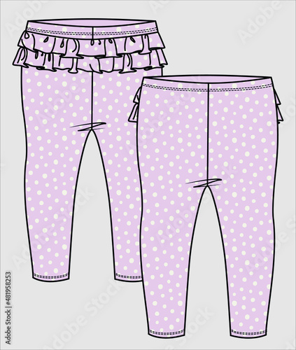 TODDLER AND INFANT GIRL PRINTED LEGGINGS