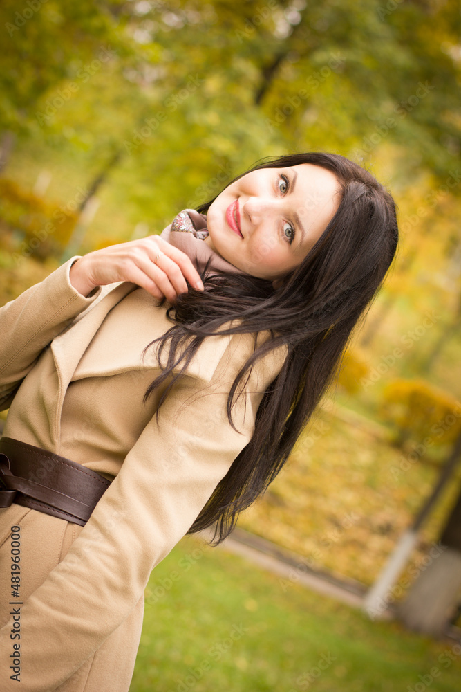 beautiful young girl in the park beautiful young girl in the park