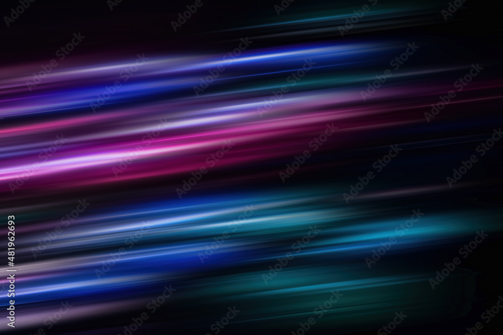 Abstract Rainbow light trails on the dark blue background. Motion blur illustration design. Abstract Rainbow light trails on the dark blue background. Motion blur illustration design.