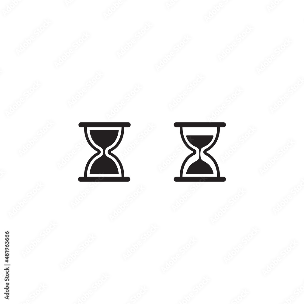Hourglass Icon Vector. Timer Sign Symbol Hourglass Icon Vector. Timer Sign Symbol