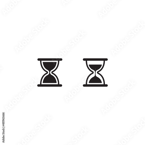 Hourglass Icon Vector. Timer Sign Symbol