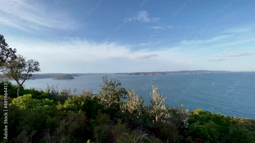 Small islands and coastal view at Palm Beach, Sydney Australia Small islands and coastal view at Palm Beach, Sydney Australia
