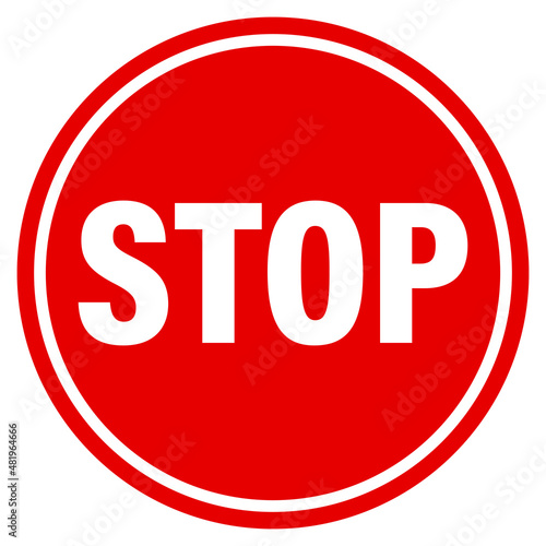 ストップの看板 Stop sign.