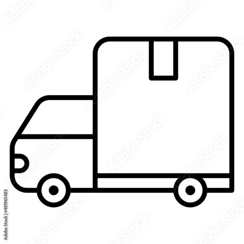 delivery truck icon illustration