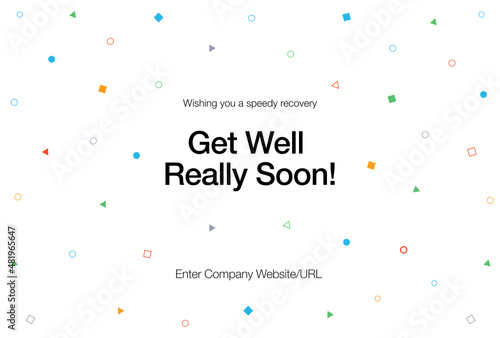 Get Well Soon Corporate Company Card