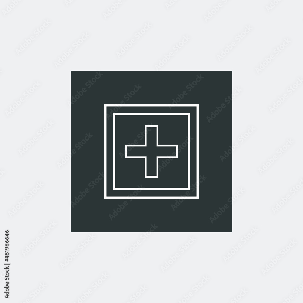 Add icon vector on white background. plus icon vector Add icon vector on white background. plus icon vector