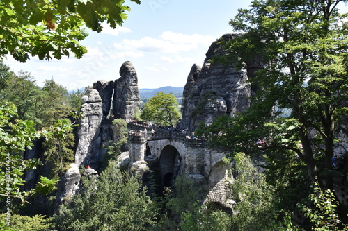 Basteibrücke in der Sächsischen Schweiz photo