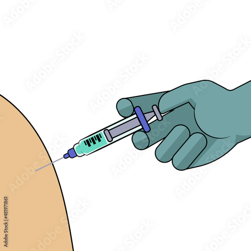 Medical illustration corona...