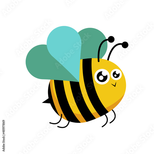 Cute honey bee mascot design