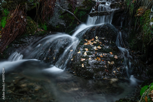 Small waterfall in the Camarate stream, Granada. photo