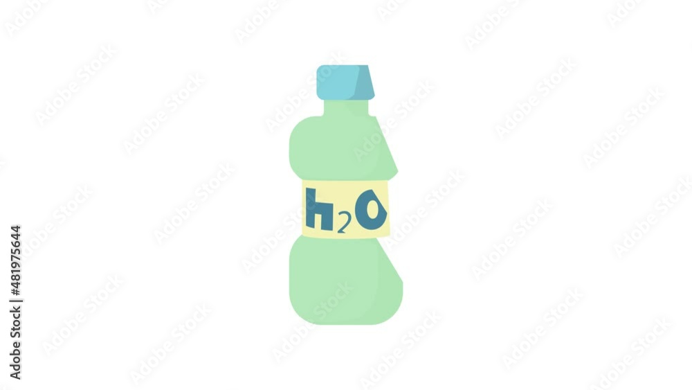 Water of bottle icon animation best cartoon object on white background Water of bottle icon animation best cartoon object on white background