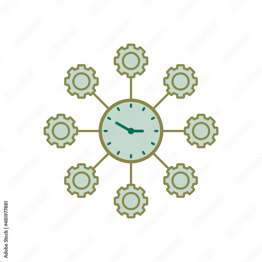 time management icon, project management vector