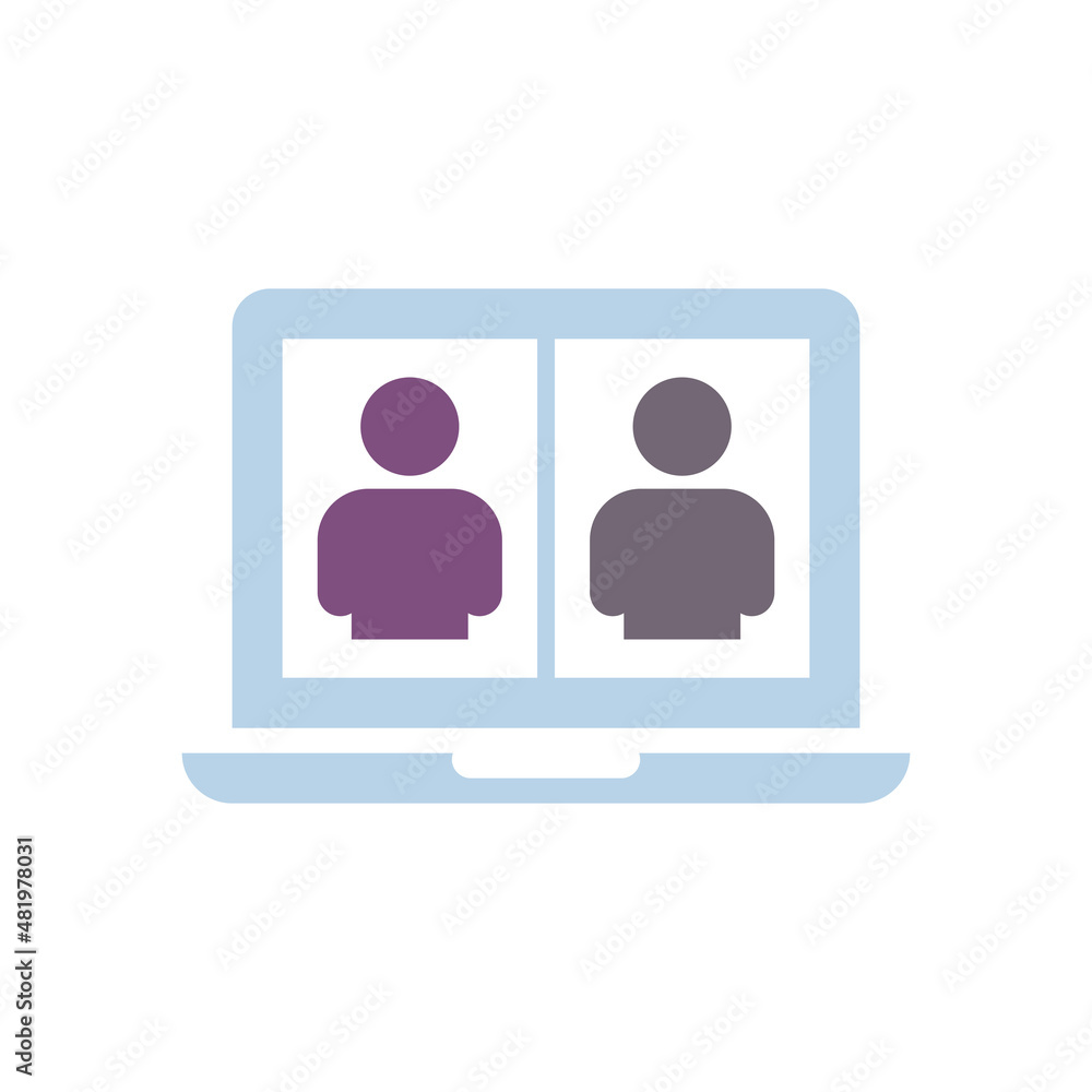 video conference icon, video chat vector, video call illustration video conference icon, video chat vector, video call illustration
