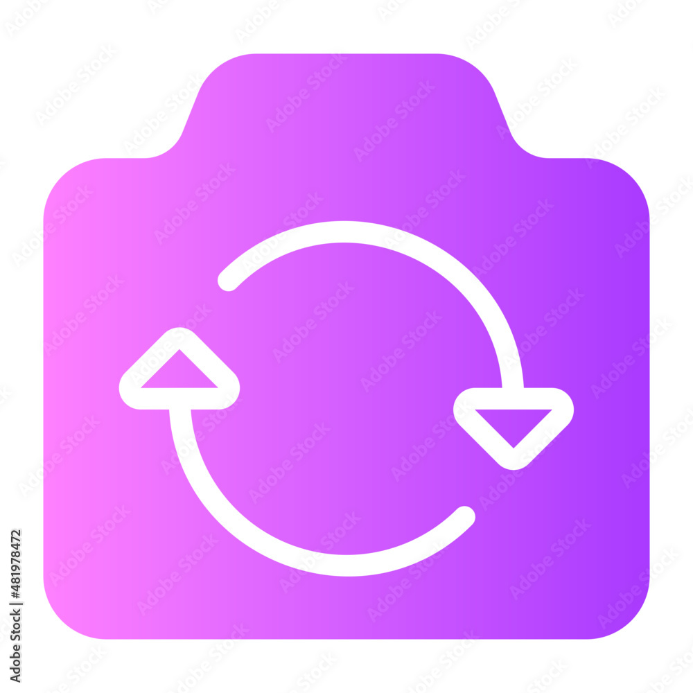 camera gradient icon camera gradient icon
