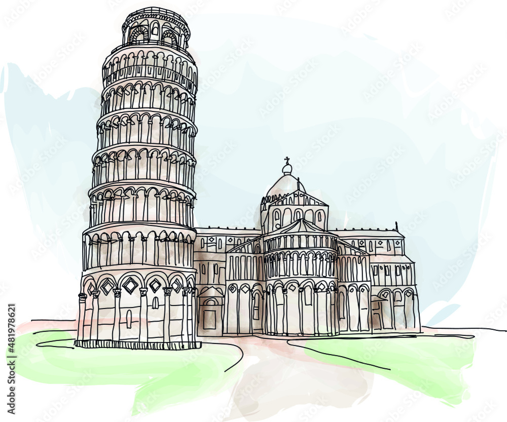 Travel To Italy Watercolor Clipart