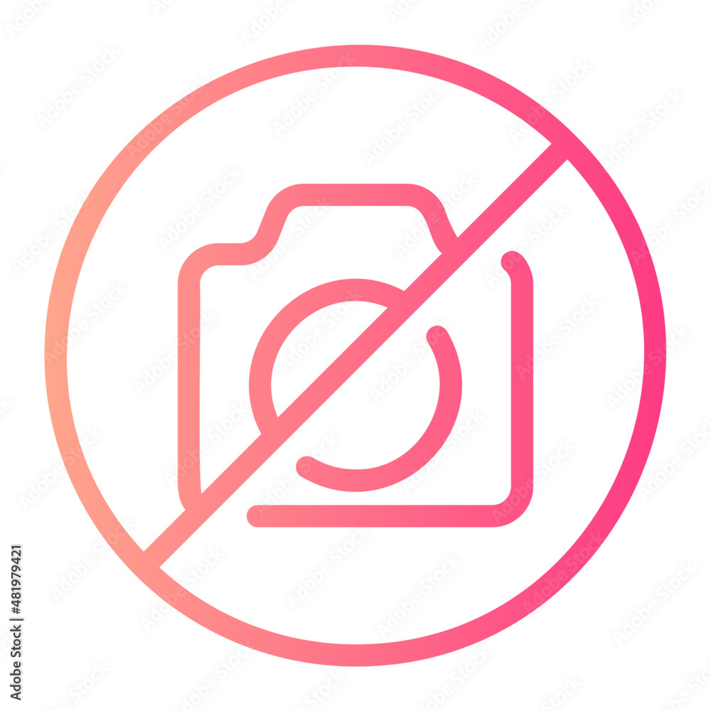 no photos gradient icon