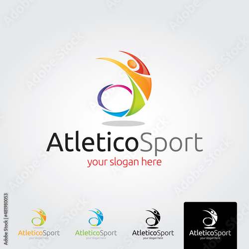 minimal health logo template - vector illustration