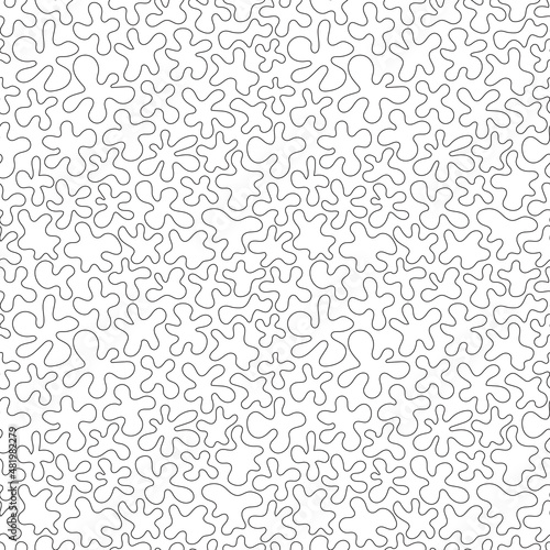 Seamless pattern, abstract shapes. Vector geometric background. 