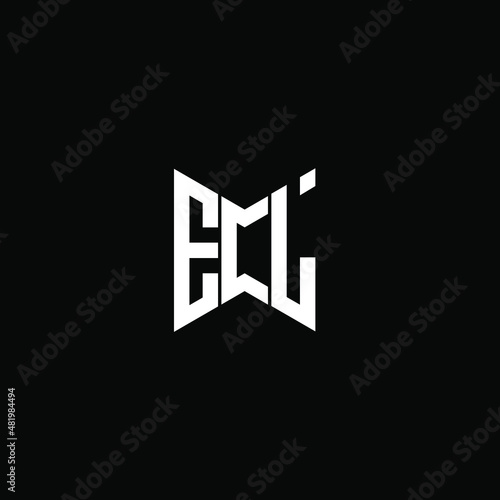 ECL letter logo creative design. ECL unique design