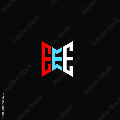 EEE letter logo creative design. EEE unique design photo