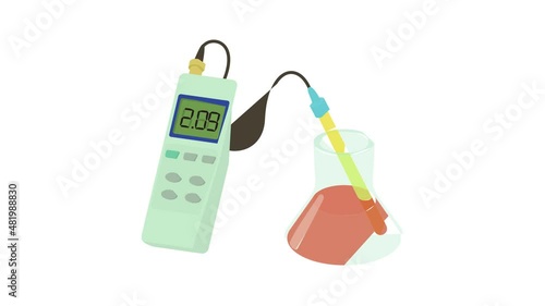 Device for measuring blood coagulability icon animation best cartoon object on white background photo