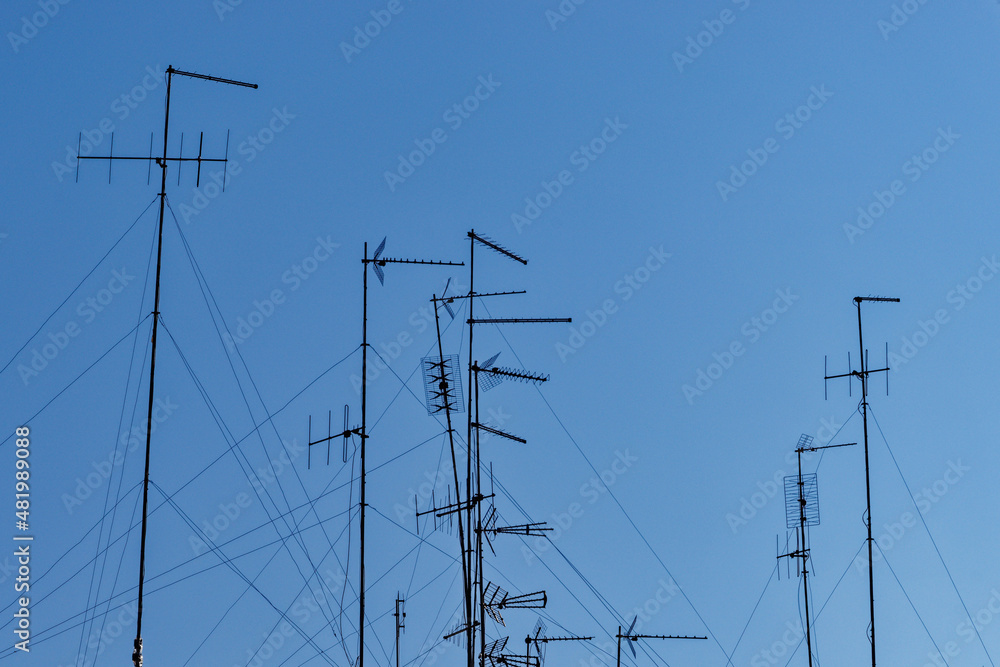 Antennas in the blue Sky