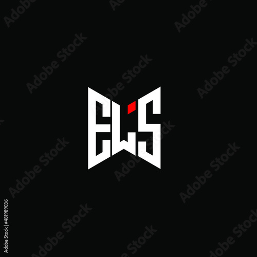 ELS letter logo creative design. ELS unique design photo