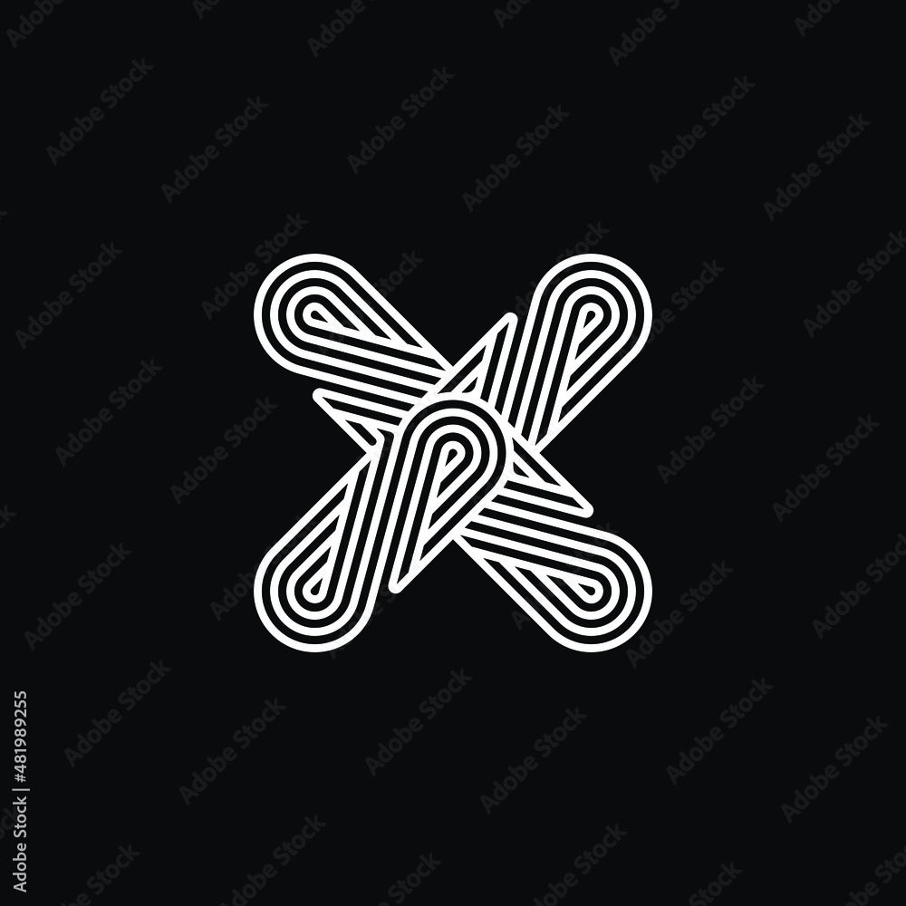 Initial letter X or alphabet X. Vector logo design Initial letter X or alphabet X. Vector logo design