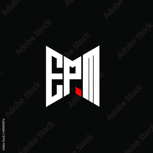 EPM letter logo creative design. EPM unique design photo