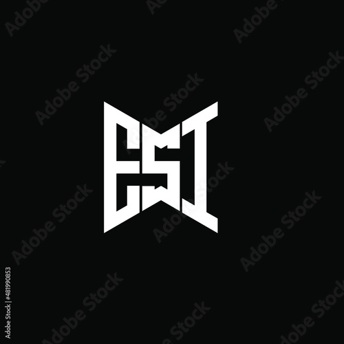 ESI letter logo creative design. ESI unique design