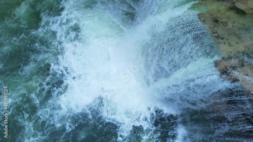 Peñon waterfall on the Jerea river in Pedrosa de Tobalina. Tobalina Valley, Las Merindades, Burgos, Castilla y Leon, Spain, Europe photo