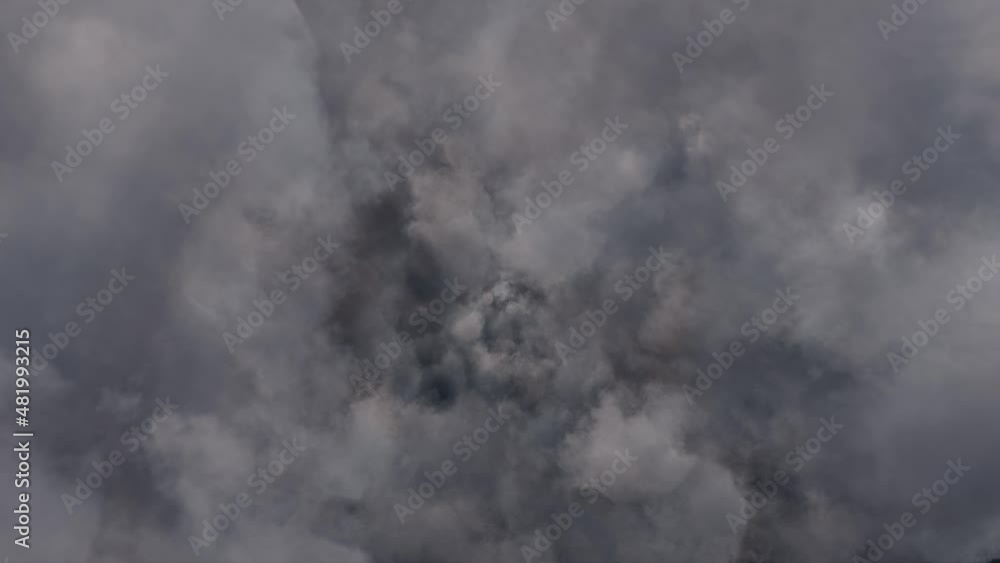 Flying through the Cinematic Grey Clouds Motion Background Loop Flying through the Cinematic Grey Clouds Motion Background Loop