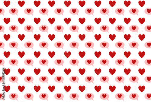 white heart pattern background design. design for gift covers.