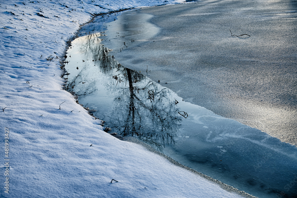 Obraz premium Frozen lake