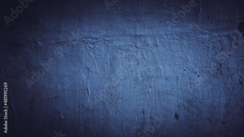 abstract blue grungy cement concrete wall texture background