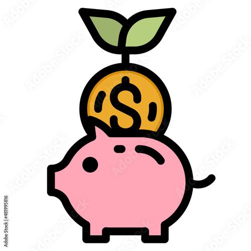 saving line icon