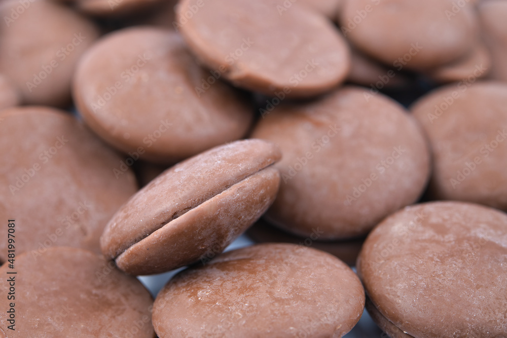 Chocolate Bits in Circular Shape Chocolate Bits in Circular Shape