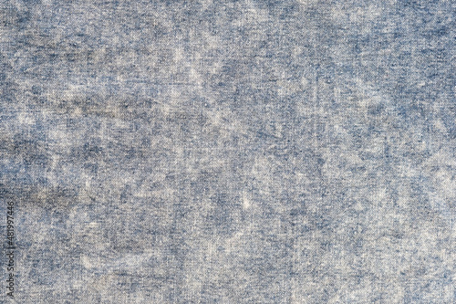 Valokuva White and blue denim fabric cotton textured background, Fashion textile design,