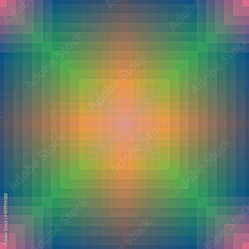 Wallpaper Mural abstract geometric color gradient pattern Torontodigital.ca