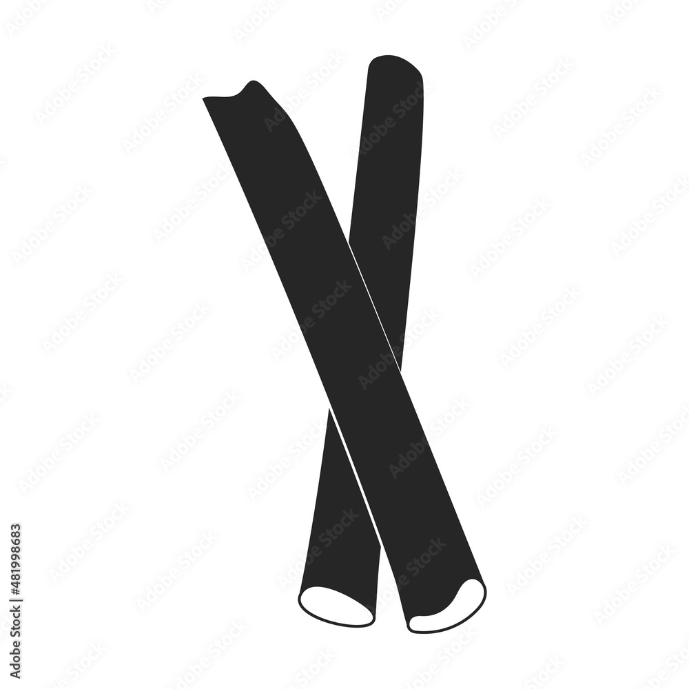 Celery vector icon.Black vector icon isolated on white background of celery. Celery vector icon.Black vector icon isolated on white background of celery.