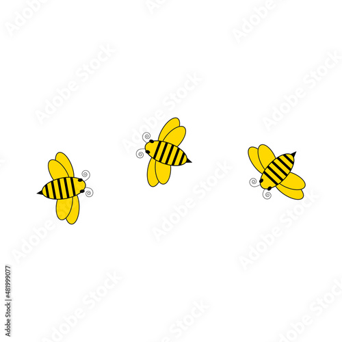 Honey bees make honey from pollen and nectar collected from flowers.