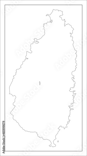 セントルシアの地図です。