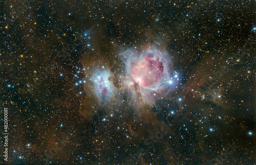 The Orion nebula (M42) in the constellation of Orion
