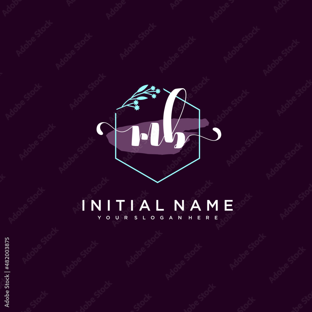 Obraz premium MB Beautiful handwriting logo or wedding monograms collection
