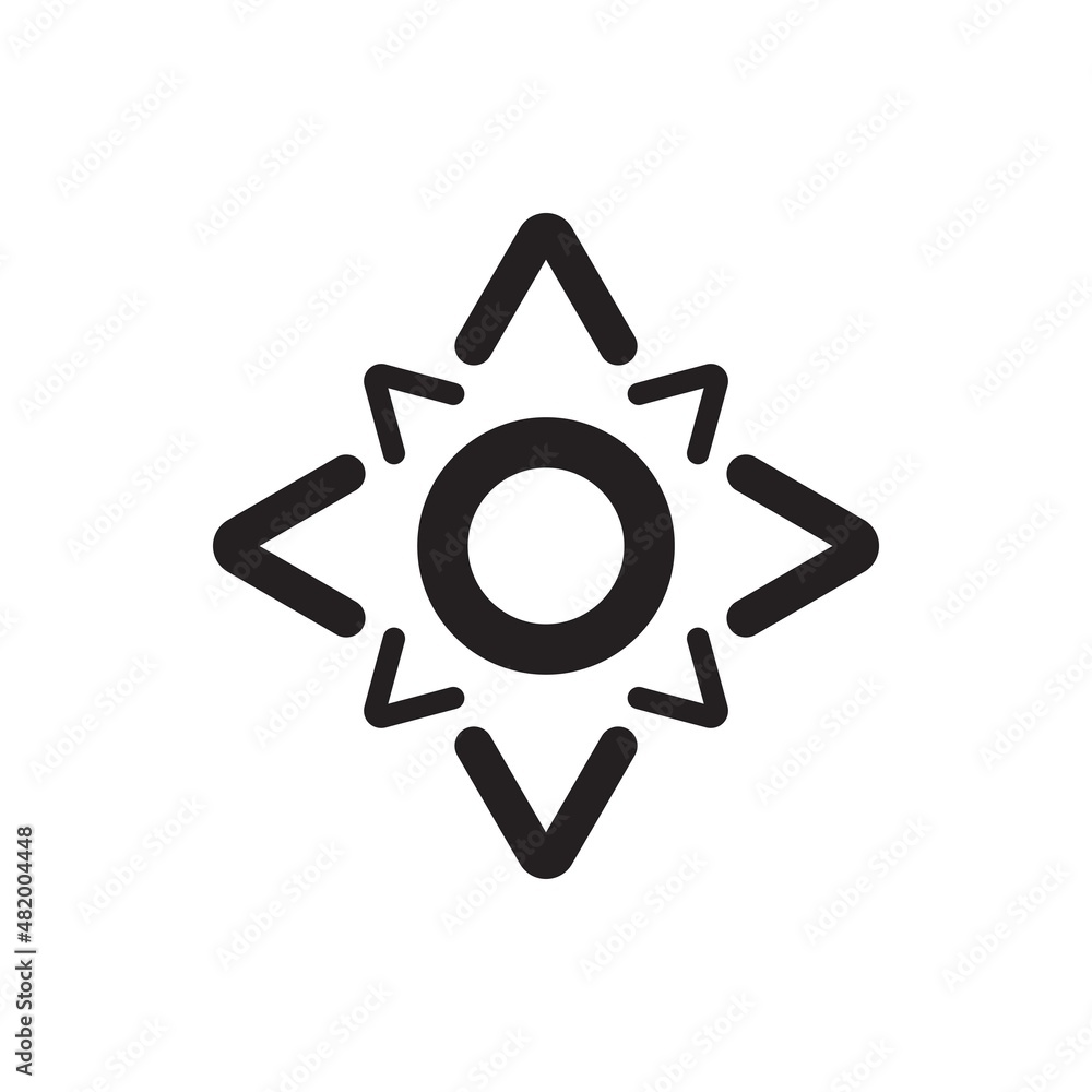 Sun shine icon ( vector illustration ) Sun shine icon ( vector illustration )