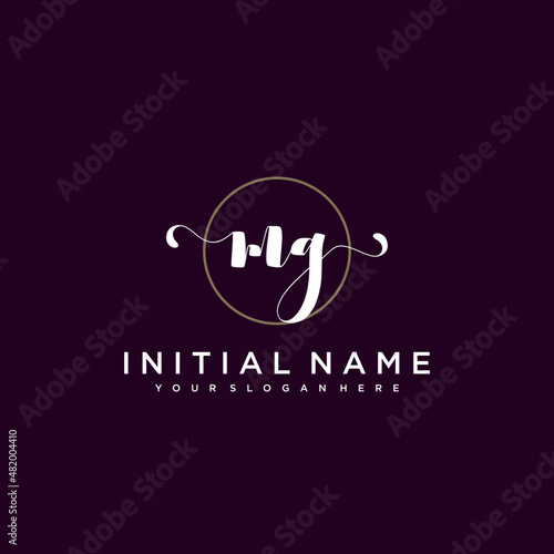 MG Beautiful handwriting logo or wedding monograms collection