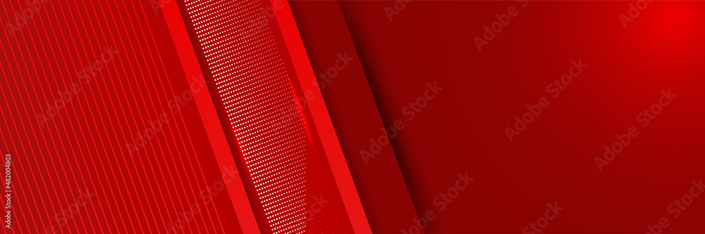 Corporate business red wide banner design background. Abstract 3d banner design with dark red technology geometric background. Vector illustration Corporate business red wide banner design background. Abstract 3d banner design with dark red technology geometric background. Vector illustration